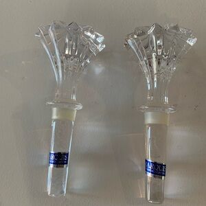 Marquis by Waterford Crystal Fan Top Bottle Stoppers - Clear